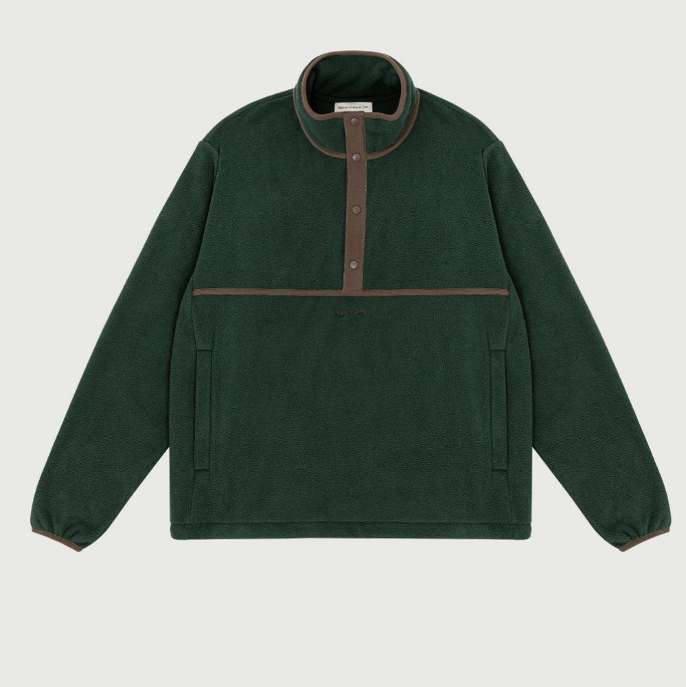 NWOT Museum of Peace & Quiet- Wordmark Polar Fleece- Medium- Forest Green